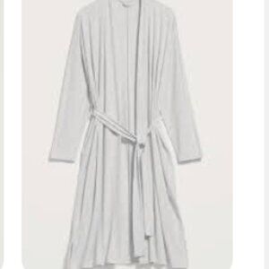 Old Navy - Sunday Sleep Rib-Knit Tie-Belt Robe 422676 | Small | Heathered Gray